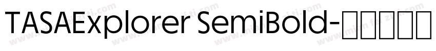 TASAExplorer SemiBold字体转换